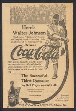 1912 Coke Ad Johnson